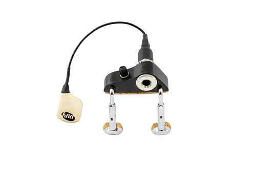 KNA Pickups Pastilla de mandolina piezoeléctrica portátil con control de volumen, natural (MP-2)
