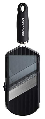 Microplane Mandolina Ajustable Juliana, Acero Inoxidable, Negro, 33x11.5x6.5 cm