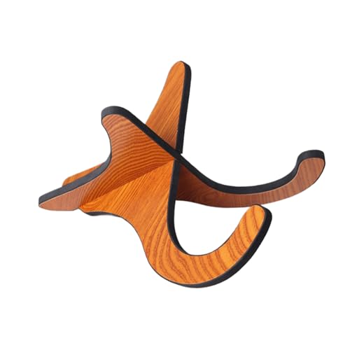 Hogvinnatil Soporte para violín de ukelele, soporte para ukelele, extraíble de madera antideslizante, pantalla de tamaño de arroz para bajo banjo y mandolina de 21 a 26 pulgadas