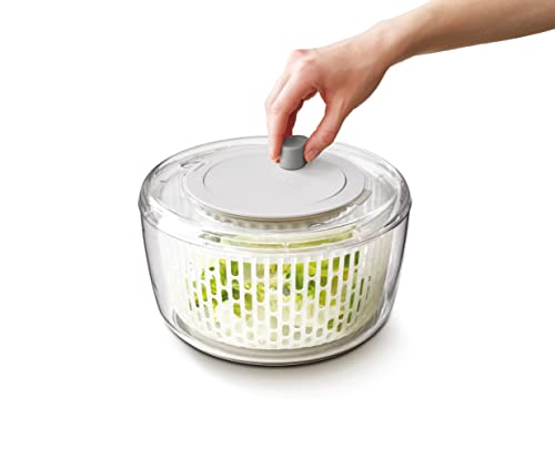 Joseph Joseph Duo Set de Preparación de Ensaladas Multiusos de 3 Piezas, Centrifugadora de lechuga, Rallador y Mandolina de Cocina, Multicolor