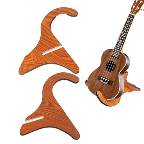 Generisch Soporte de ukelele, soporte de mandolina,Soporte UKULELE - Soporte de madera portátil desmontable para instrumentos acústicos de 21-26 pulgadas tamaño de viaje ahorro de espacio