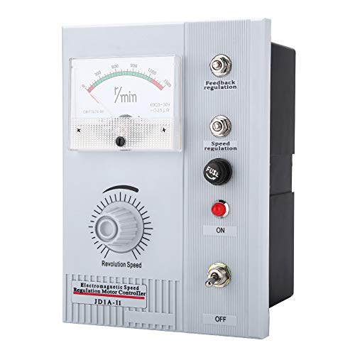 Eacam Controlador de Motor de Velocidad Ajustable, Perilla de Control de Velocidad, Puntero para un Ajuste de Velocidad Preciso, Ahorro de Energía para Ventilador o Bomba, Clase a Prueba (JD1A-11)