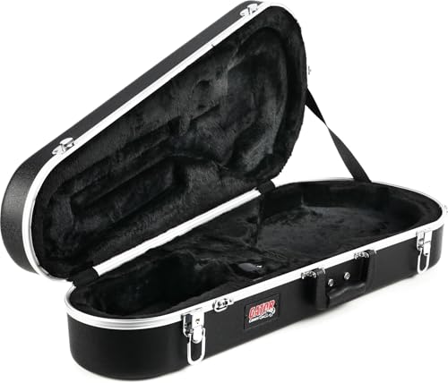 Gator Cases Estuche Deluxe Moldeado en ABS para Mandolina; Se adapta a Mandolina estilo 'A' y 'F' (GC-MANDOLIN)