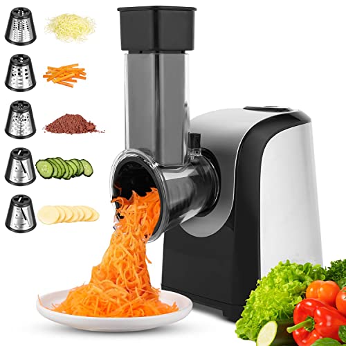 MEYKEY 150 W cortador de verduras eléctrico, 5 en 1 picadora para verduras multifunción